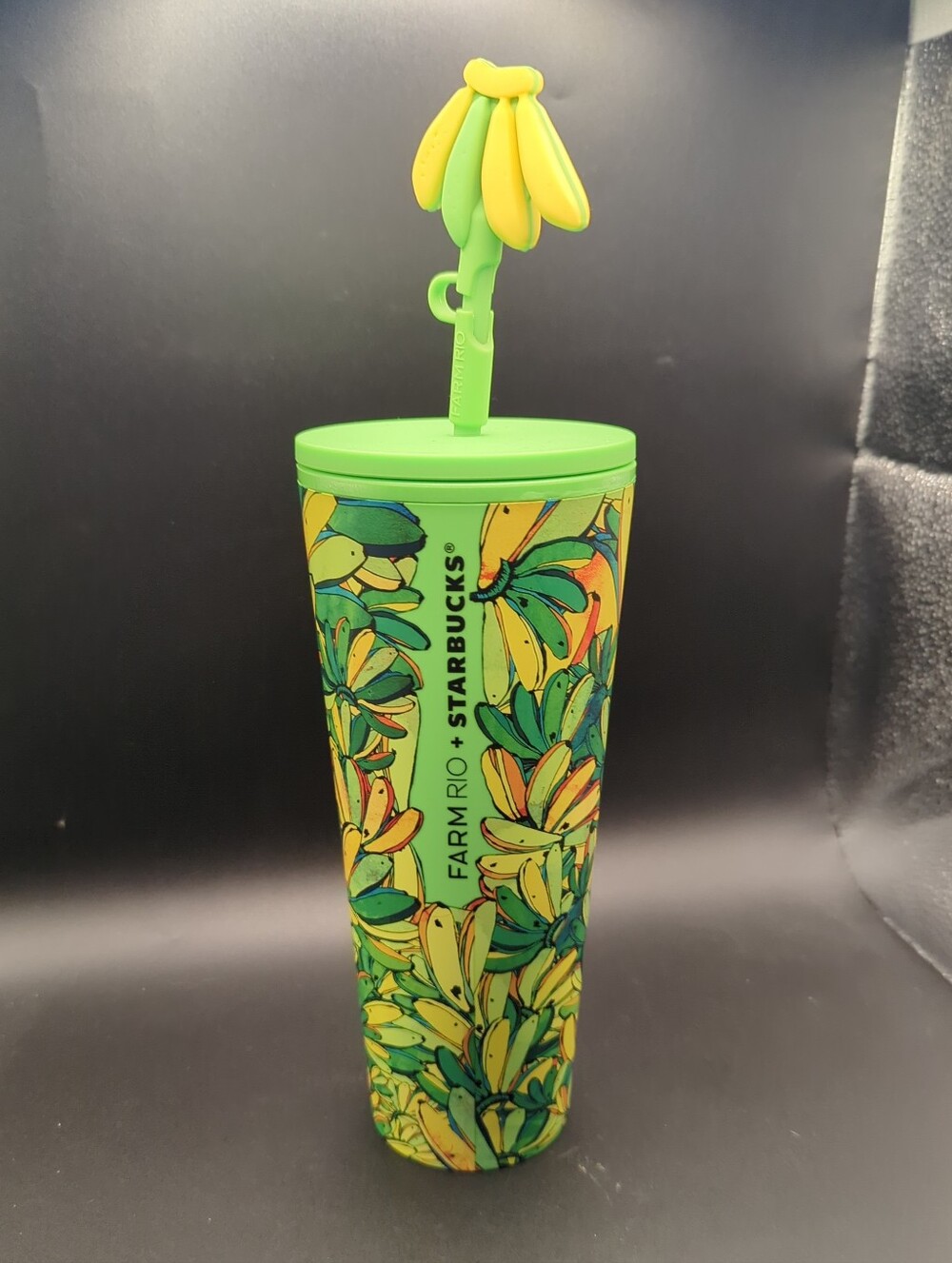 Starbucks │FARM RIO Banana Cold Cup 24oz Tumbler, Lid & Straw │Limited Edition │